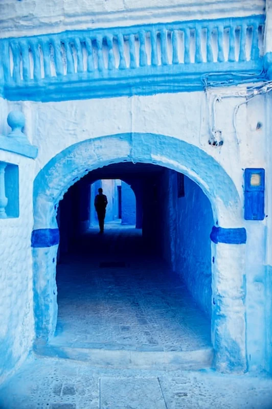 Niebieskie miasto Chefchaouen w Maroku